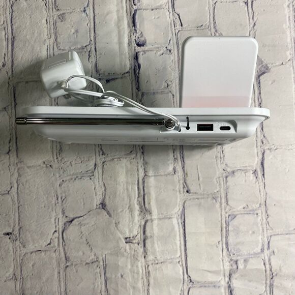 Emerson Weather Band Dual Alarm Clock Radio SmartSet WBS12 15W Wireless Charger - Picture 8 of 9